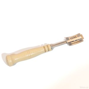 Nařezávač chleba před pečením, nerez, buk