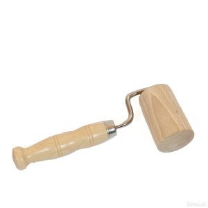 Jednoruční rozvalovací váleček na těsto a koláče, Ø cca 43 mm, přírodní buk